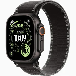 Смарт-часы Apple Watch Ultra 3 GPS + Cellular 49mm Black Titanium Case with Black/Charcoal Trail Loop S/M (MF1D4)