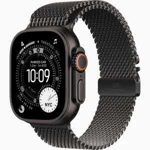 Смарт-годинник Apple Watch Ultra 3 GPS + Cellular 49mm Black Titanium Case with Black Titanium Milanese Loop Large (MF1T4)
