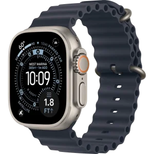 Смарт-часы Apple Watch Ultra 3 GPS + Cellular 49mm Natural Titanium Case with Navy Ocean Band (MF1V4, MXTH3)