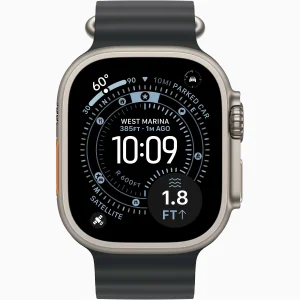 Смарт-часы Apple Watch Ultra 3 GPS + Cellular 49mm Natural Titanium Case with Black Ocean Band (MF1V4, MXTL3)