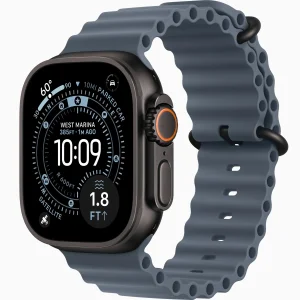 Смарт-годинник Apple Watch Ultra 3 GPS + Cellular 49mm Black Titanium Case with Anchor Blue Ocean Band (MF254, MGCJ4)