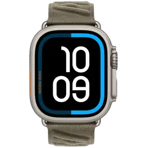 Смарт-годинник Apple Watch Hermès Ultra 3 GPS + Cellular 49mm Natural Titanium Case with Gris Titane En Mer (MF2A4, MGN84)