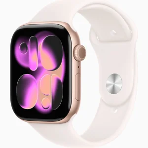 Смарт-годинник Apple Watch Series 11 GPS + Cellular 46mm Rose Gold Aluminum Case with Light Blush Sport Band M/L (MFCJ4)