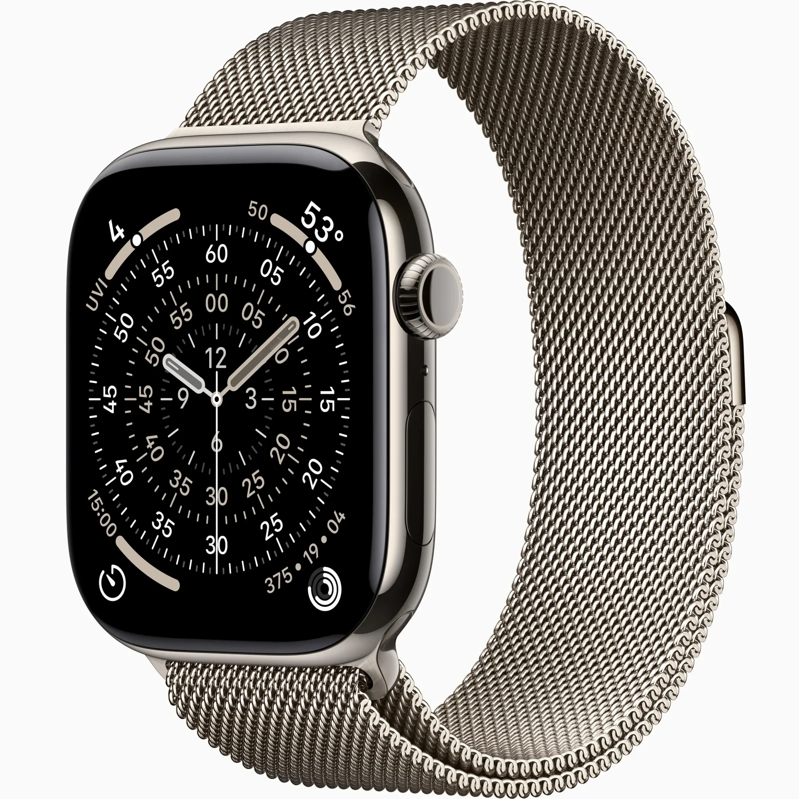 Смарт-часы Apple Watch Series 11 GPS + Cellular 42mm Natural Titanium Case with Natural Milanese Loop S/M (MF8P4)