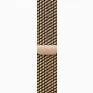 Смарт-часы Apple Watch Series 11 GPS + Cellular 42mm Natural Titanium Case with Gold Milanese Loop (MF9H4, MGJ04)