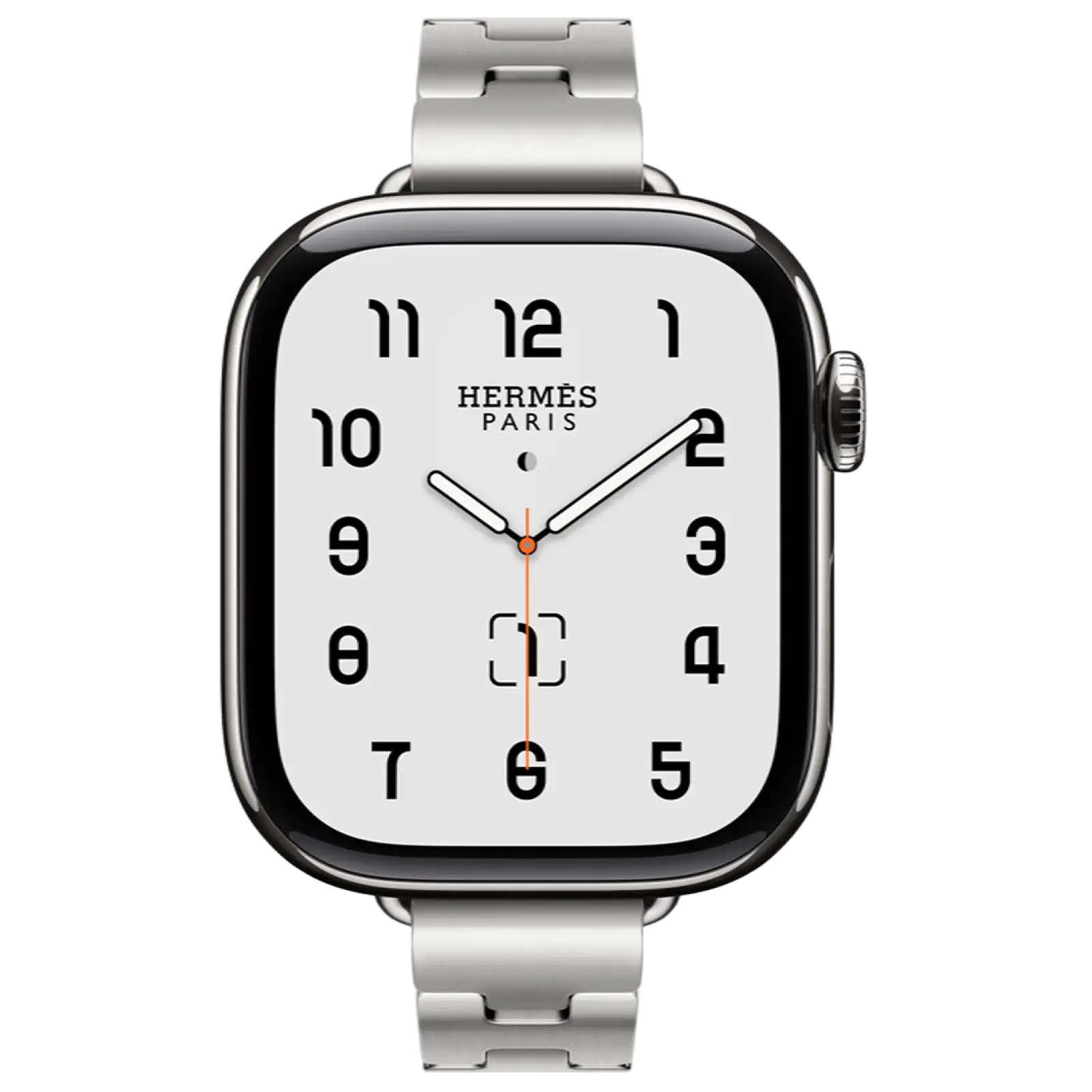 Смарт-годинник Apple Watch Hermès Series 11 GPS + Cellular 42mm Silver Titanium Case with Satiné Grand H Fin Large (MF9P4+MGLV4)