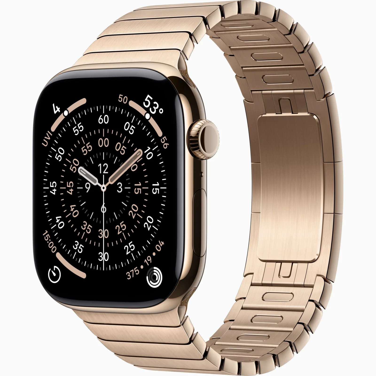 Смарт-часы Apple Watch Series 11 GPS + Cellular 46mm Gold Titanium Case with Gold Link Bracelet (MFC34, MXMH3)