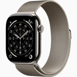 Смарт-часы Apple Watch Series 11 GPS + Cellular 46mm Natural Titanium Case with Natural Milanese Loop M/L (MFD04)