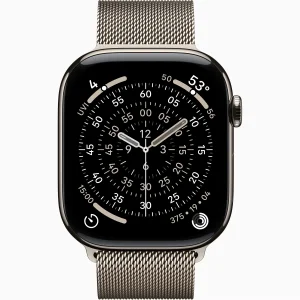 Смарт-часы Apple Watch Series 11 GPS + Cellular 46mm Natural Titanium Case with Natural Milanese Loop S/M (MFCY4)
