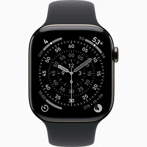 Смарт-годинник Apple Watch Series 11 GPS + Cellular 46mm Slate Titanium Case with Black Sport Band M/L (MFD24)