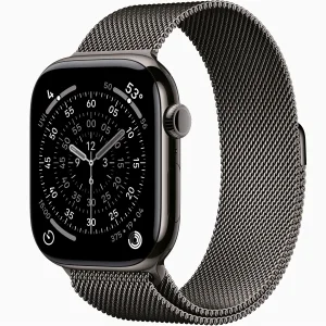Смарт-часы Apple Watch Series 11 GPS + Cellular 46mm Slate Titanium Case with Slate Milanese Loop M/L (MFD44)