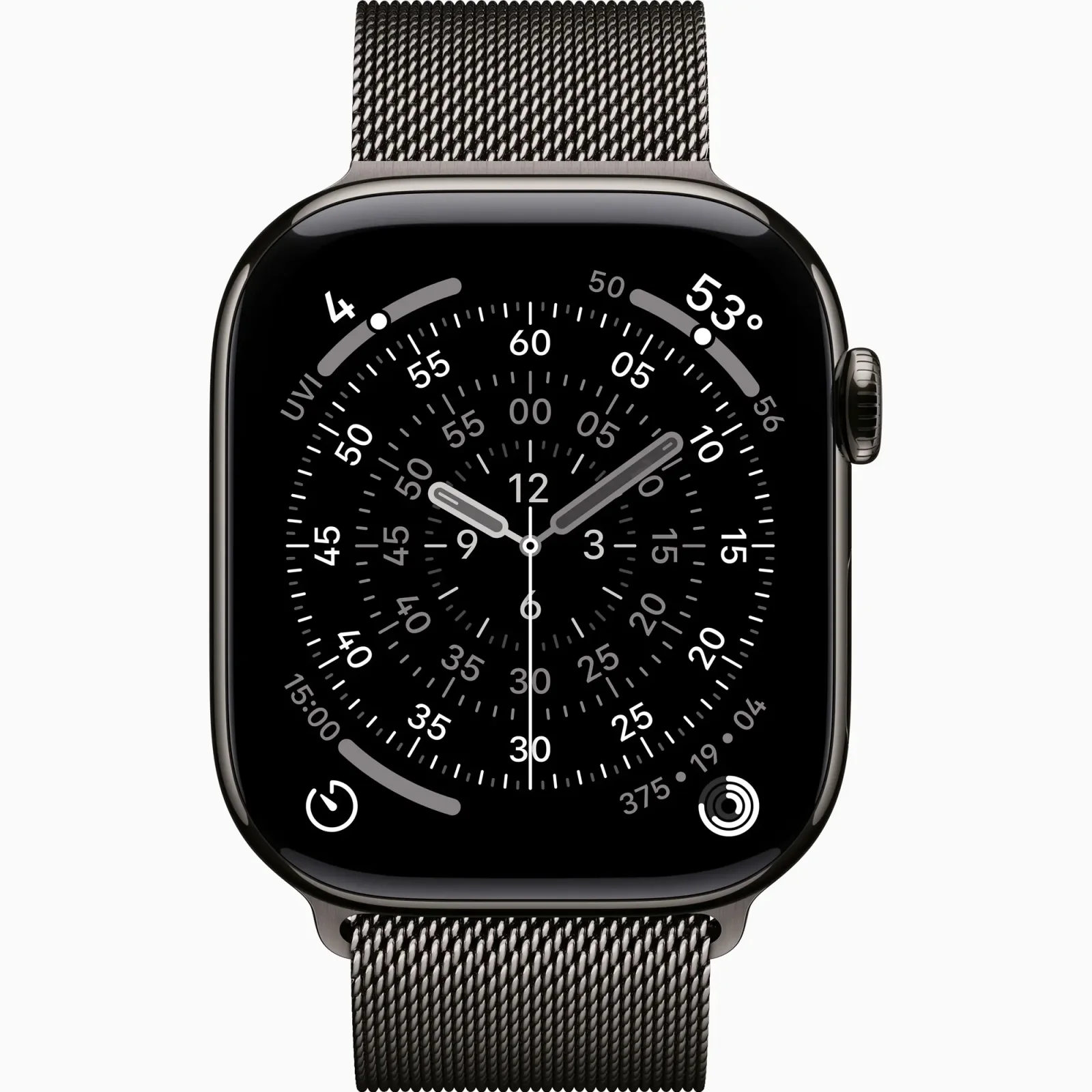 Смарт-часы Apple Watch Series 11 GPS + Cellular 46mm Slate Titanium Case with Slate Milanese Loop M/L (MFD44)