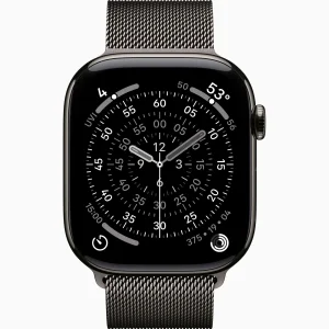 Смарт-часы Apple Watch Series 11 GPS + Cellular 46mm Slate Titanium Case with Slate Milanese Loop M/L (MFD44)