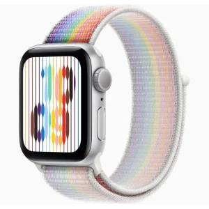 Смарт-годинник Apple Watch SE 2 GPS 40mm Silver Aluminum Case with White Pride Edition Sport Loop (MNL93, MN6K3)