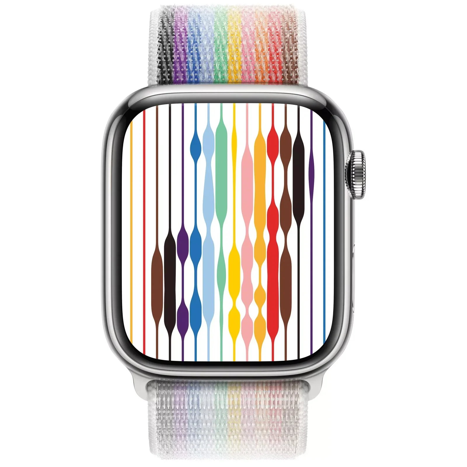 Смарт-годинник Apple Watch SE 2 GPS 40mm Silver Aluminum Case with White Pride Edition Sport Loop (MNL93, MN6K3)
