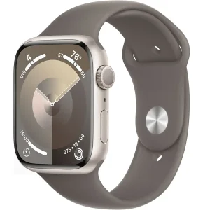 Смарт-часы Apple Watch Series 9 GPS 45mm Starlight Aluminum Case with Clay Sport Band M/L (MRQG3)