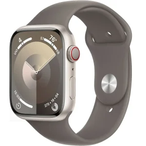 Смарт-часы Apple Watch Series 9 GPS + Cellular 45mm Starlight Aluminum Case with Clay Sport Band M/L (MRQG3, MT493)