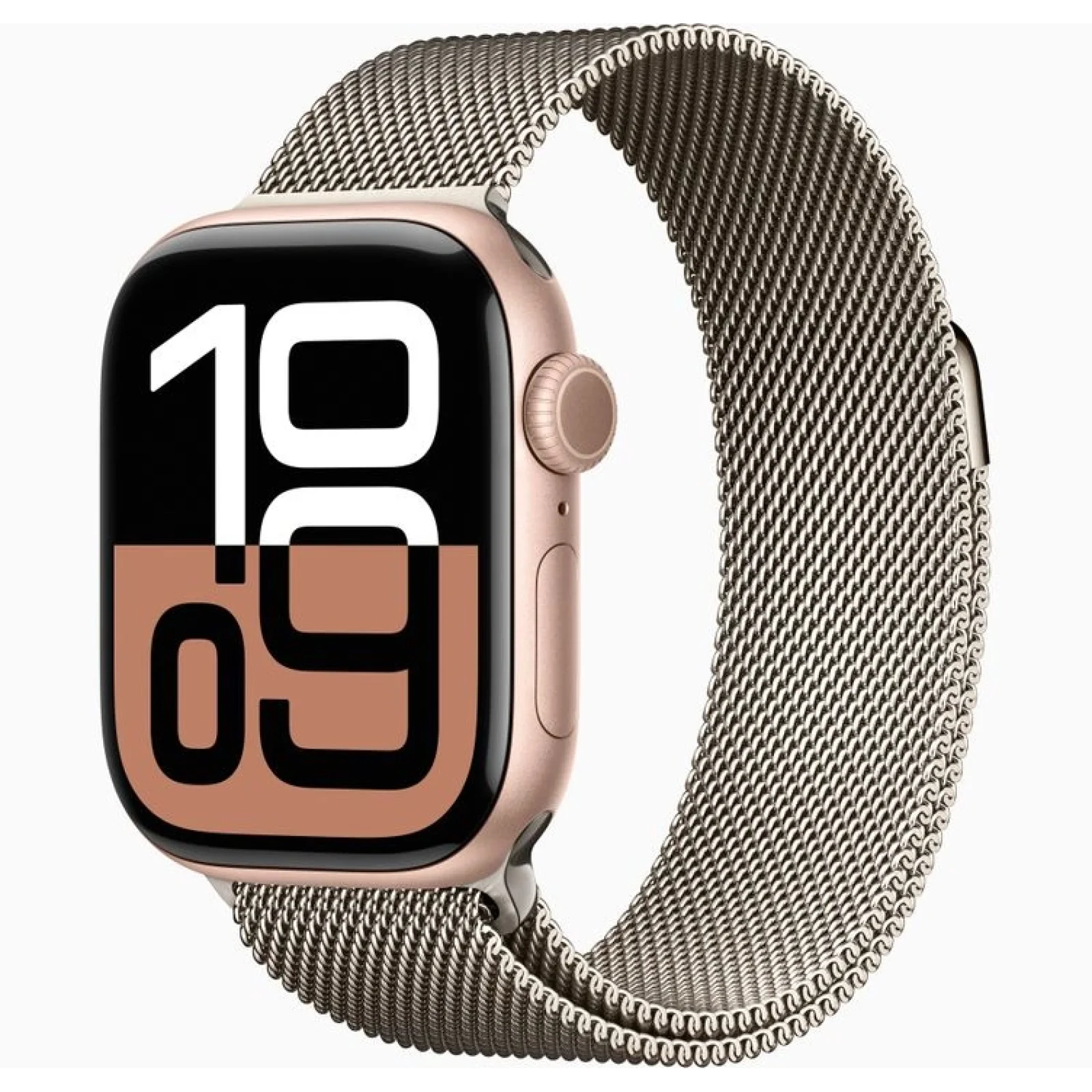 Смарт-часы Apple Watch Series 10 GPS 42mm Rose Gold Aluminum Case with Natural Milanese Loop (MWWY3, MXMM3)