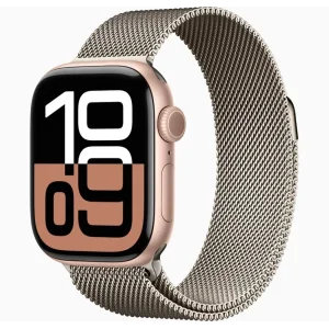 Смарт-часы Apple Watch Series 10 GPS 42mm Rose Gold Aluminum Case with Natural Milanese Loop (MWWY3, MXMM3)