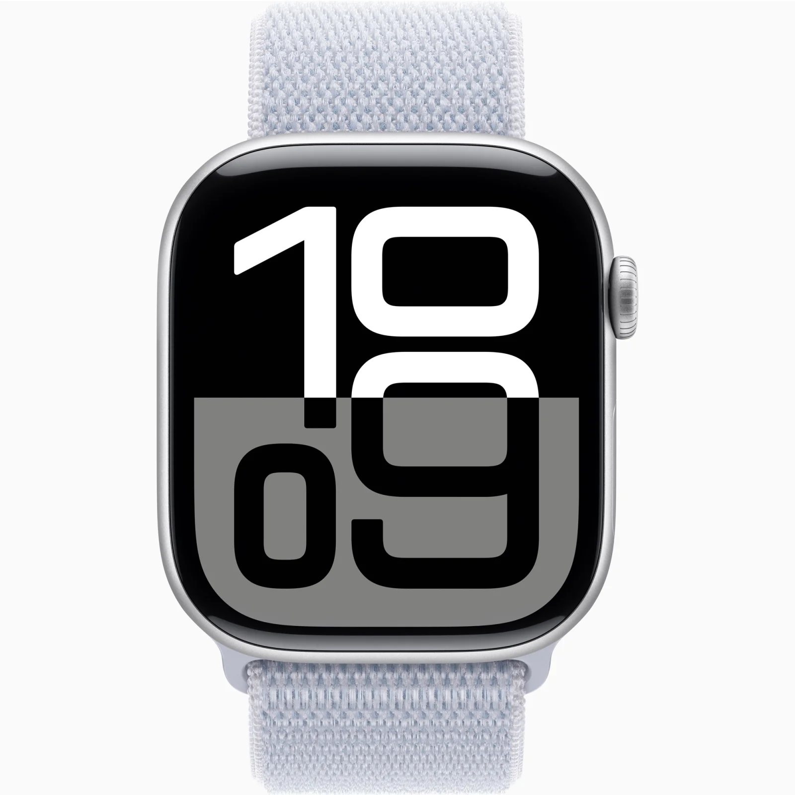 Смарт-часы Apple Watch Series 10 GPS + Cellular 46mm Silver Aluminum Case with Blue Cloud Sport Loop (MWY23)