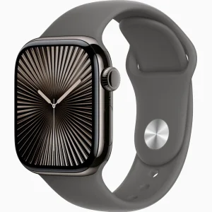 Смарт-годинник Apple Watch Series 10 GPS + Cellular 42mm Slate Titanium Case with Stone Gray Sport Band M/L (MX0M3, MXLH3)