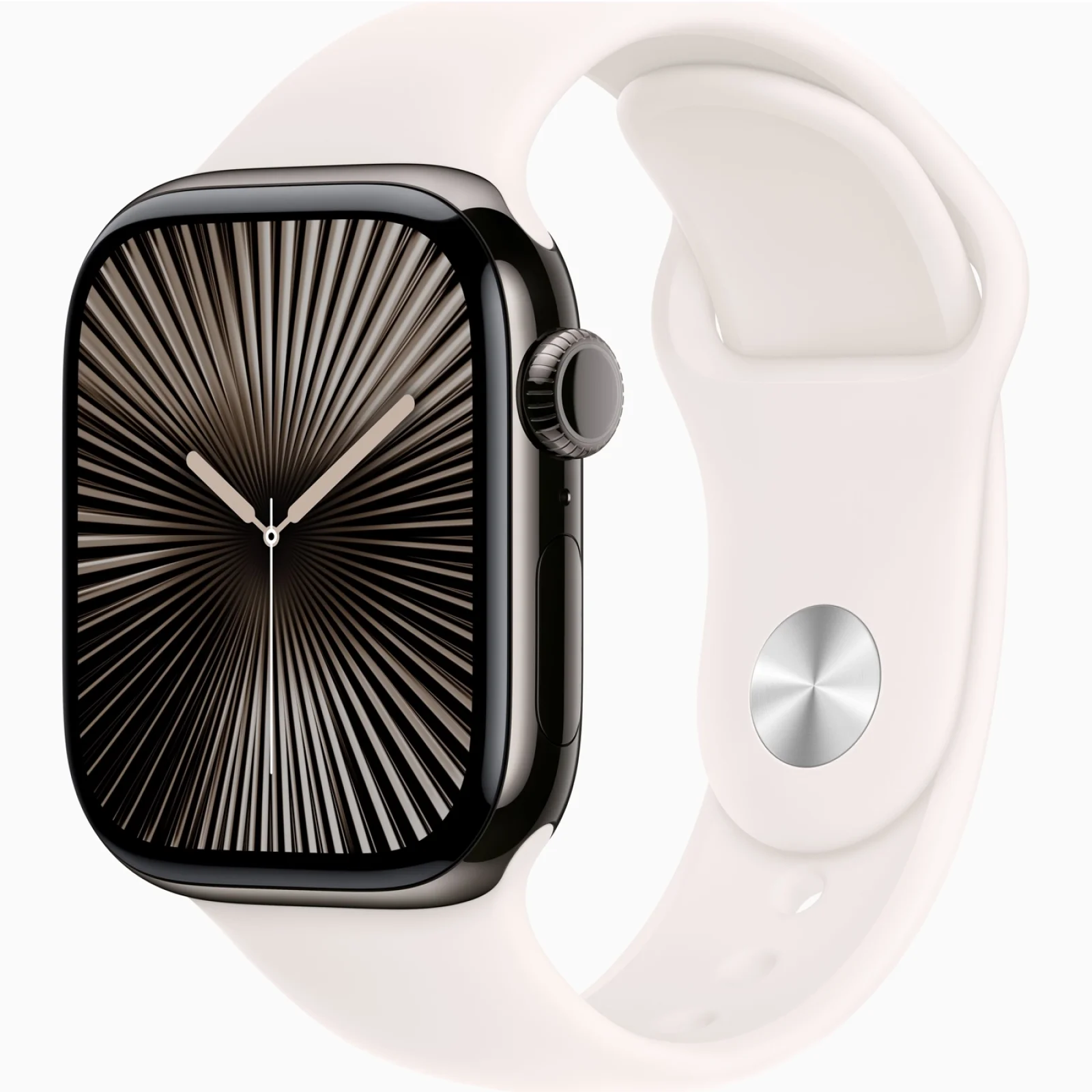 Смарт-годинник Apple Watch Series 10 GPS + Cellular 42mm Slate Titanium Case with Light Blush Sport Band M/L (MX0M3, MXLP3)