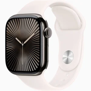 Смарт-годинник Apple Watch Series 10 GPS + Cellular 42mm Slate Titanium Case with Light Blush Sport Band M/L (MX0M3, MXLP3)