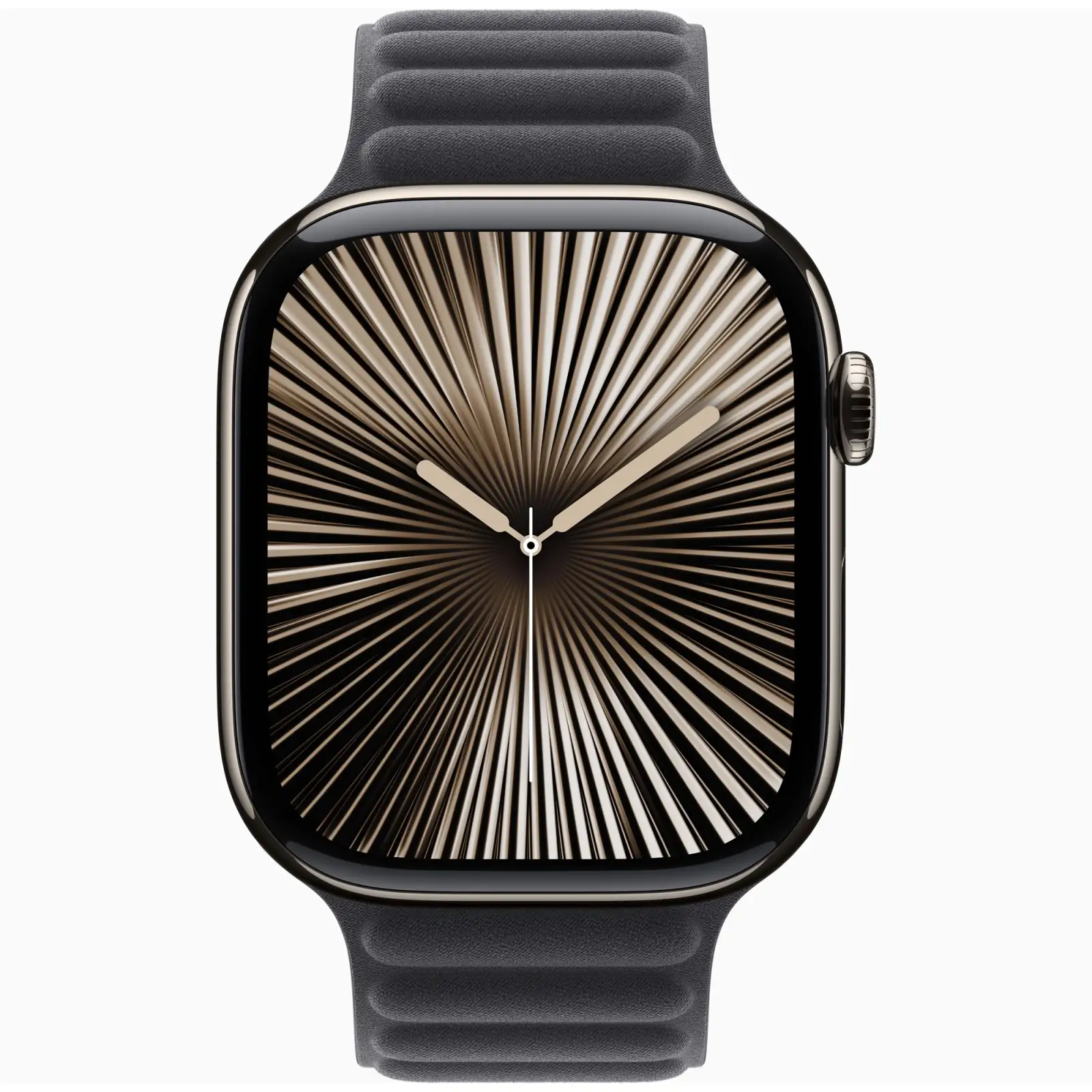 Смарт-часы Apple Watch Series 10 GPS + Cellular 46mm Natural Titanium Case with Black Magnetic Link S/M (MX163, MXWY3)