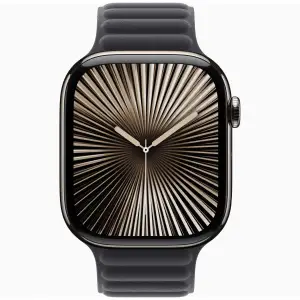 Смарт-часы Apple Watch Series 10 GPS + Cellular 46mm Natural Titanium Case with Black Magnetic Link S/M (MX163, MXWY3)