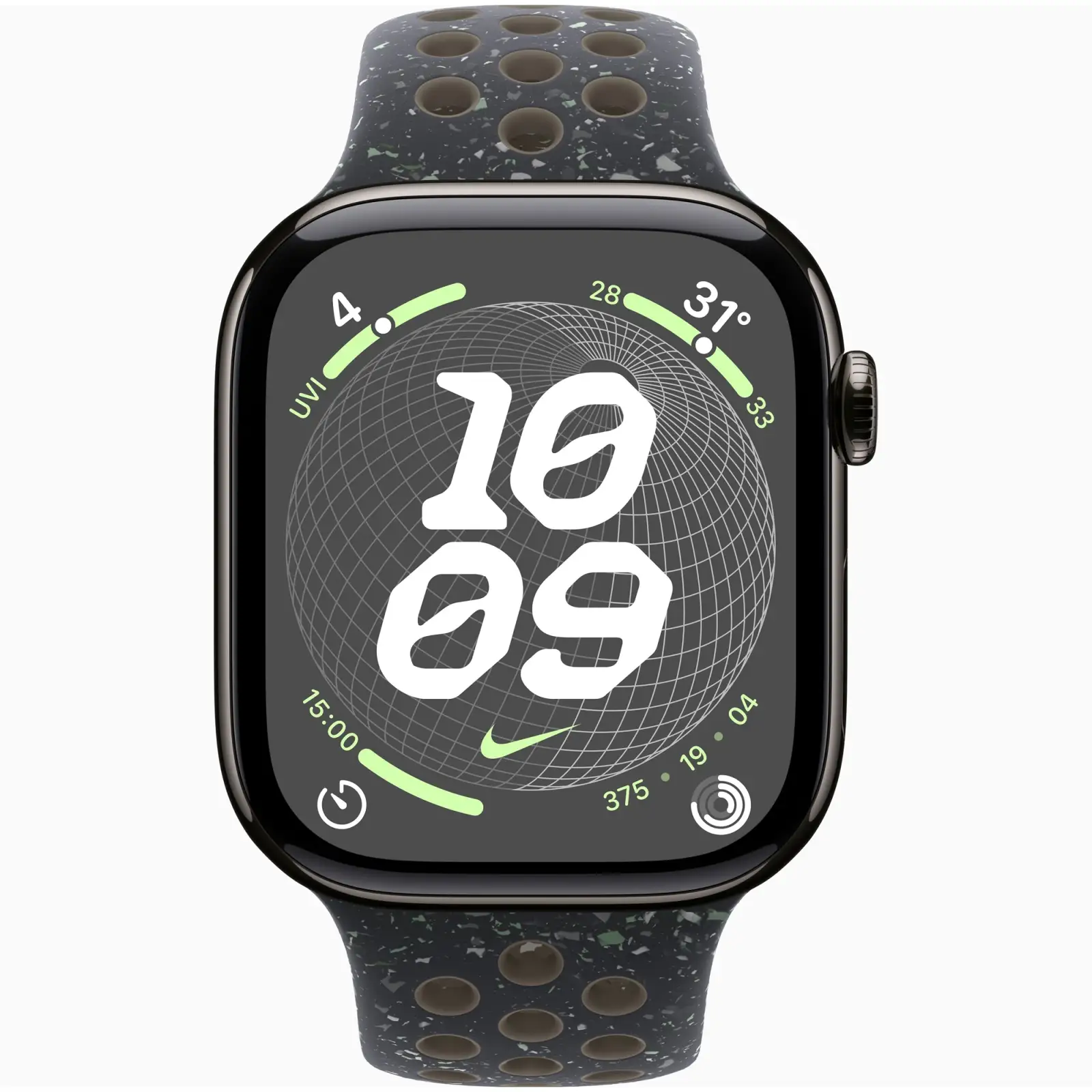 Смарт-годинник Apple Watch Series 10 GPS + Cellular 46mm Slate Titanium Case with Midnight Sky Nike Sport Band M/L (MX173, MYL73)