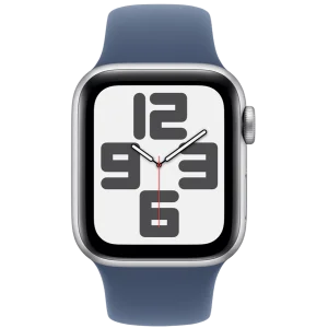 Смарт-годинник Apple Watch SE 2 GPS + Cellular 40mm Silver Aluminum Case with Denim Sport Band S/M (MXFV3-MXGF3)