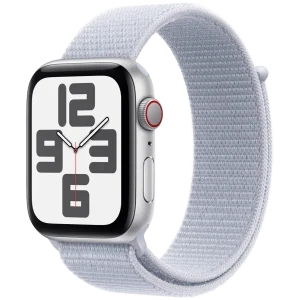 Смарт-часы Apple Watch SE 2 GPS + Cellular 44mm Silver Aluminum Case with Blue Cloud Sport Loop (MXG63)