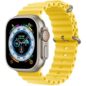 Смарт-годинник Apple Watch Ultra GPS + Cellular 49mm Titanium Case with Yellow Ocean Band (MNH93/MNHG3)