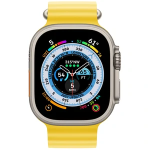 Смарт-часы Apple Watch Ultra GPS + Cellular 49mm Titanium Case with Yellow Ocean Band (MNH93/MNHG3)