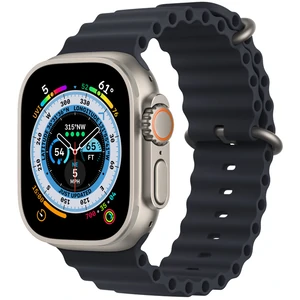 Смарт-годинник Apple Watch Ultra GPS + Cellular 49mm Titanium Case with Midnight Ocean Band (MQET3/MQFK3)