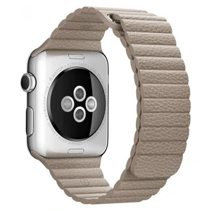 Колір: Сірий - Браслет Apple Stone Leather Loop Medium для Apple Watch 42mm (MJ4X2)
