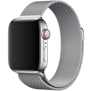 Колір: Сріблястий - Ремінець Apple Milanese Loop Silver для Apple Watch 40mm (MTU22)
