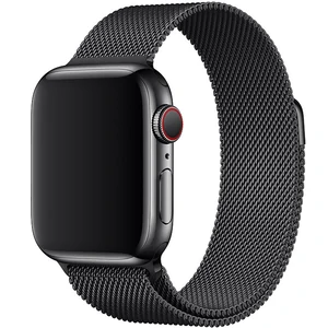 Колір: Чорний - Ремінець Apple Milanese Loop Space Black для Apple Watch 40mm (MTU12)