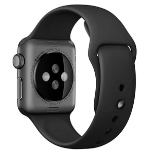 Цвет: Черный - Браслет Apple Black with Space Black Pin Sport Band S/M & M/L для Apple Watch 38mm (MJ4F2)