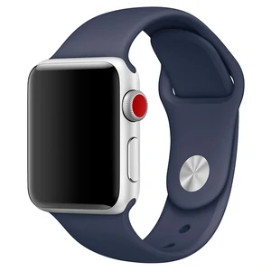 Колір: Синій - Браслет Apple Midnight Blue Sport Band S/M & M/L для Apple Watch 38mm (MQ3R2)
