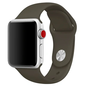Колір: Зелений - Браслет Apple Dark Olive Sport Band для Apple Watch 42mm (MQUQ2)