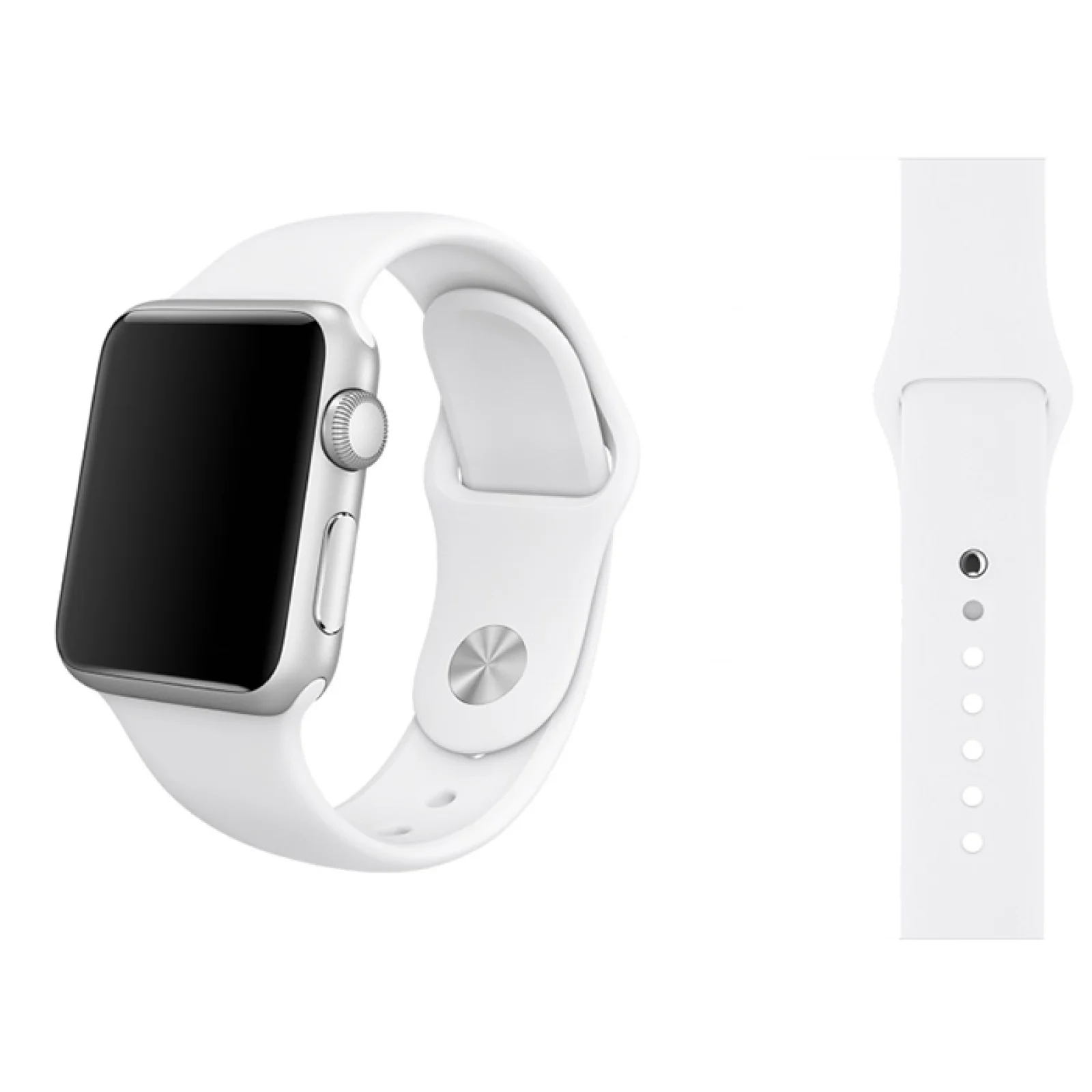 Браслет Apple Watch 42mm Sport Band White (HQCo)