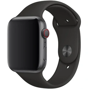 Колір: Чорний - Ремінець Apple Sport Band Black S/M & M/L для Apple Watch 44mm (MTPL2)