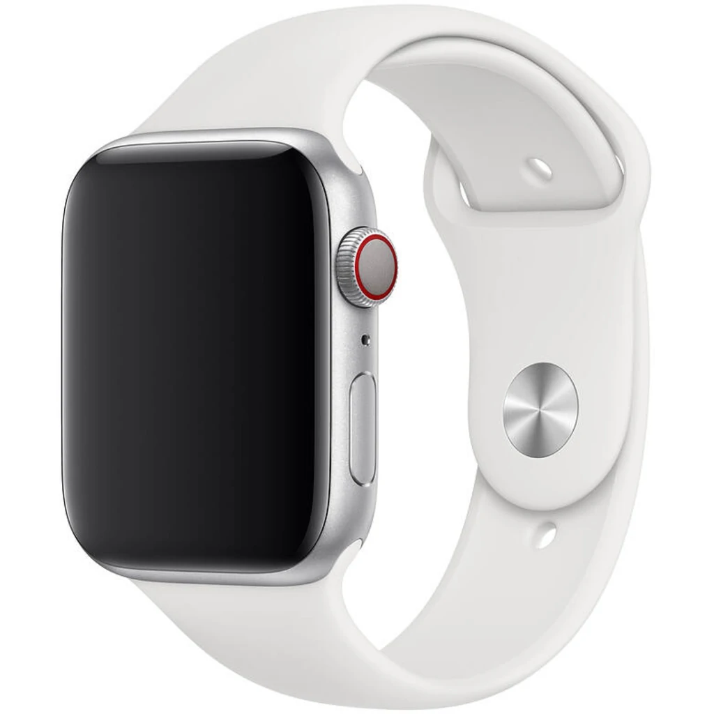 Ремінець Apple Sport Band White S/M & M/L для Watch 44mm (MTPK2)