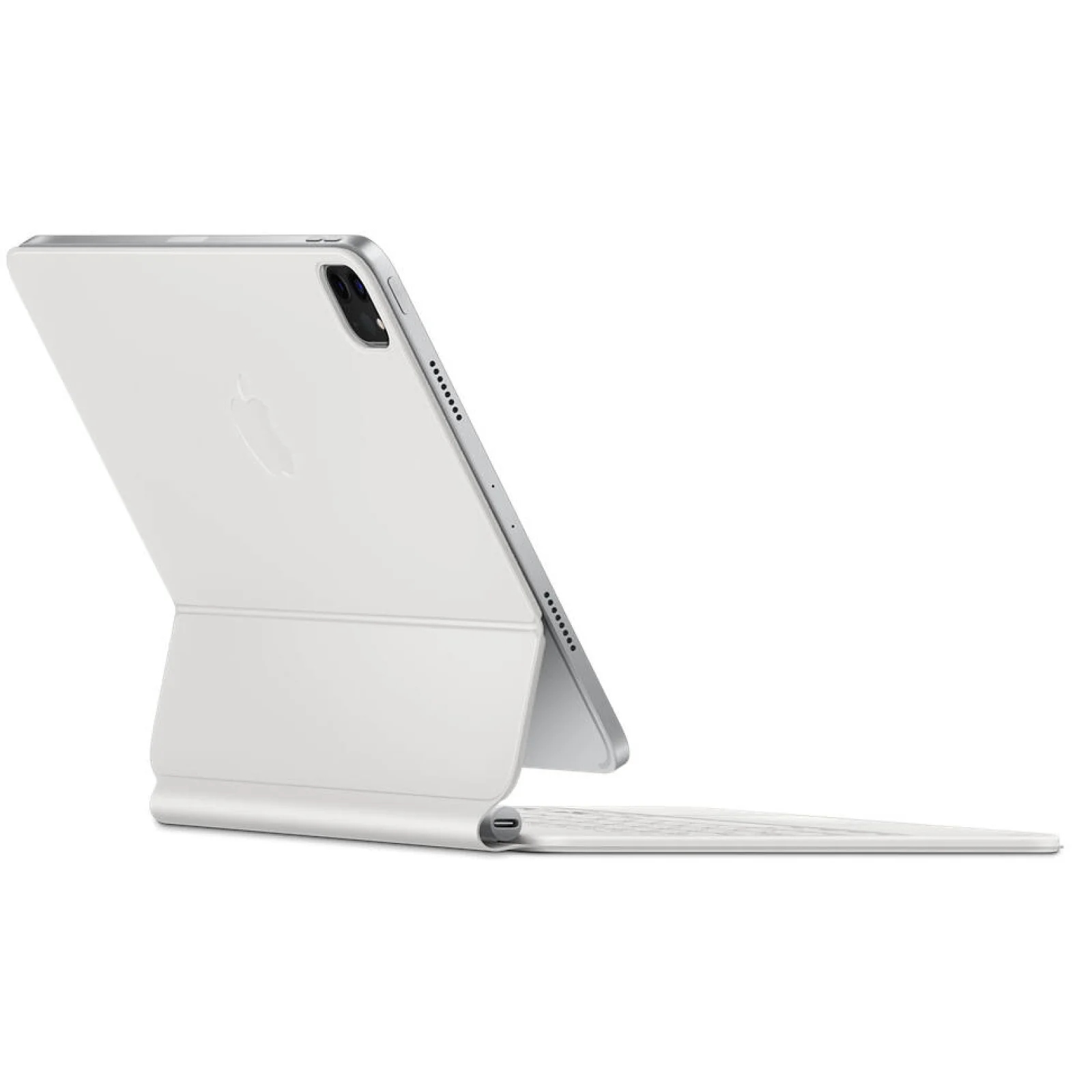 Чехол-клавиатура Apple iPad Pro 11 2021, iPad Air 10.9 2020, iPad Air 11 2024 Magic Keyboard White MJQJ3 (Английская раскладка + Гравировка)