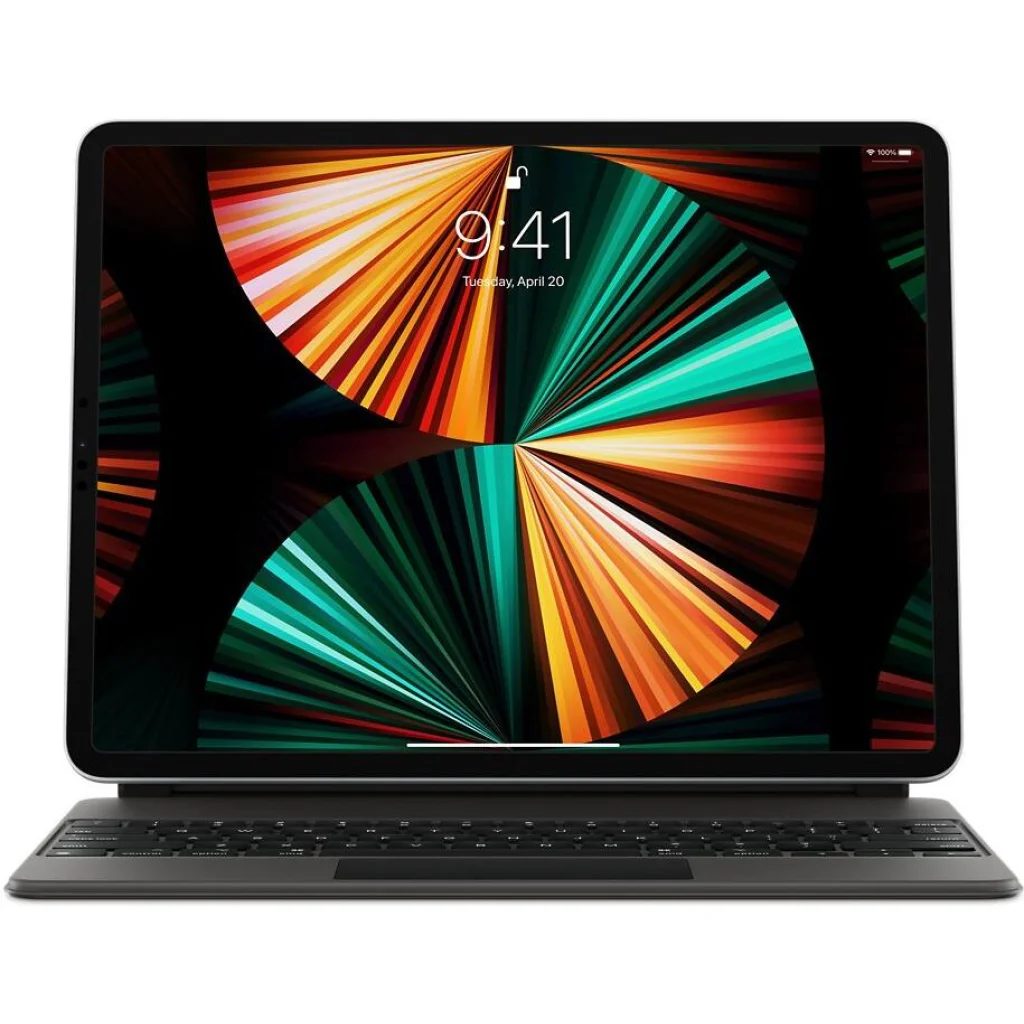 Чохол-клавіатура Apple iPad Pro 12.9 2021 Magic Keyboard Black MJQK3 (Аанглійська розкладка + Гравірування)