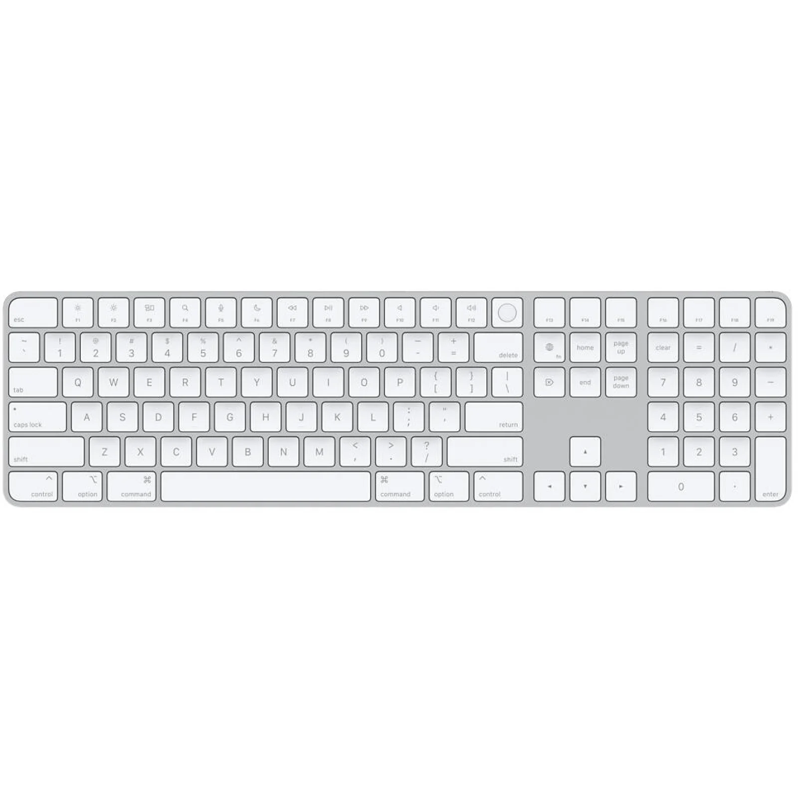 Бездротова клавіатура Apple Magic Keyboard with Touch ID and Numeric Keypad для Mac Мodels with Apple Silicon (MK2C3) (англійська розкладка)