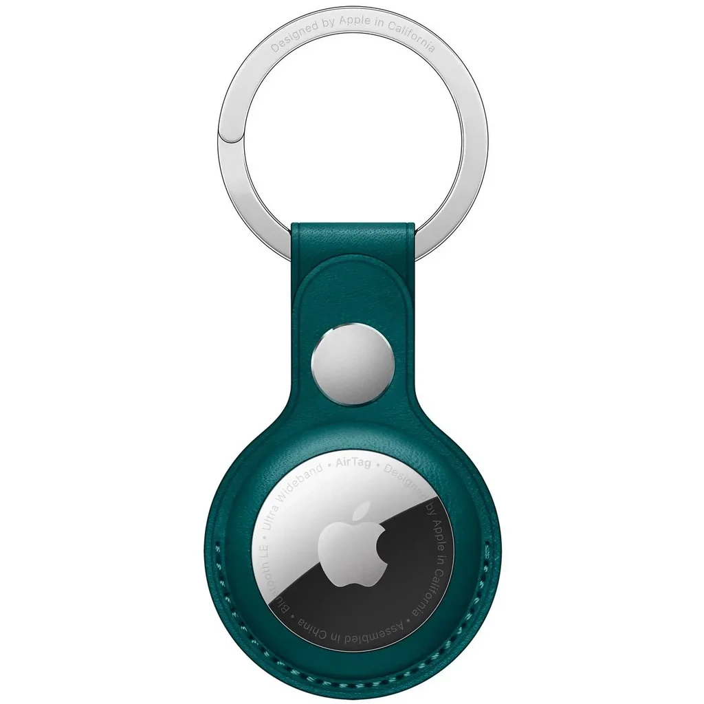 Чохол для пошукового брелка Apple AirTag Leather Key Ring Forest Green (MM073)