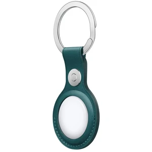 Чохол для пошукового брелка Apple AirTag Leather Key Ring Forest Green (MM073)