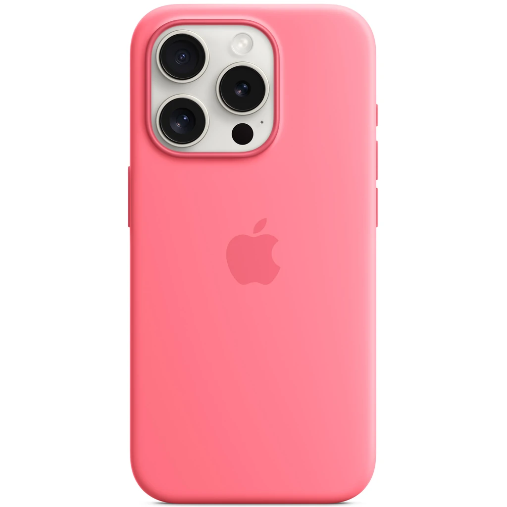 Чехол Apple iPhone 15 Pro Max Silicone Case with MagSafe Pink (HQCo)
